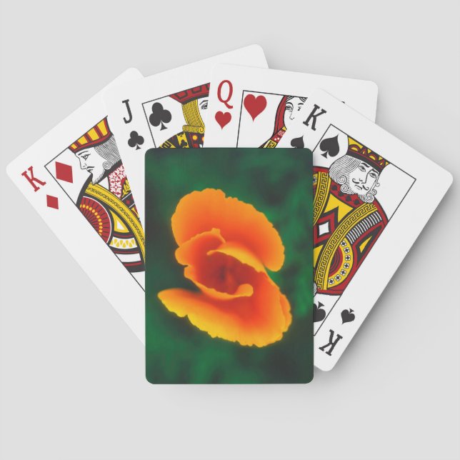 Baraja De Cartas Amapola de California (Reverso)