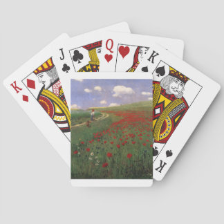 Baraja De Cartas Amapolas en el campo SZINYEI MERSE, flor del rojo