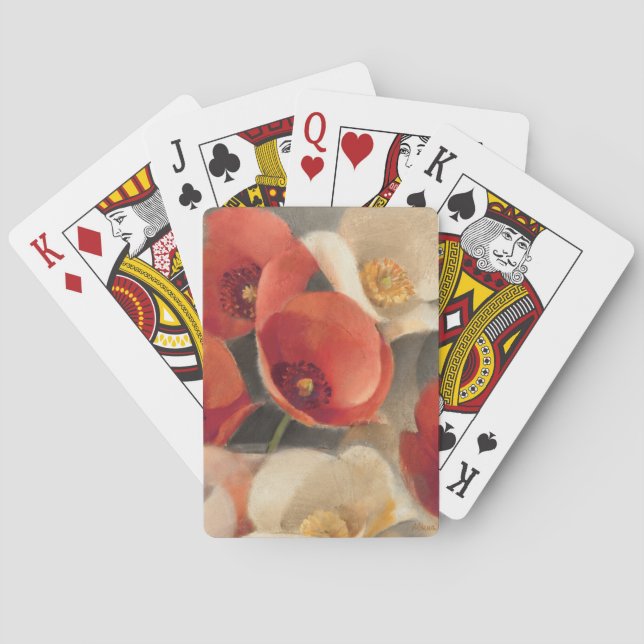 Baraja De Cartas Amapolas en la plena floración (Reverso)