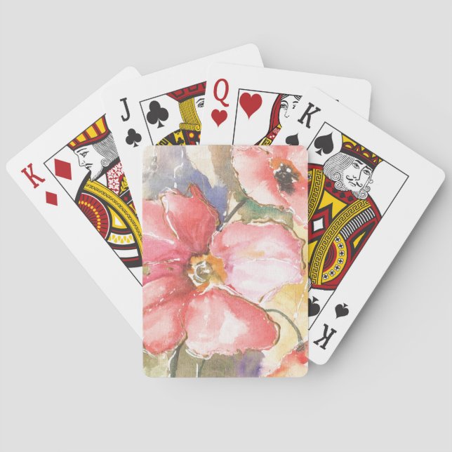 Baraja De Cartas Amapolas suaves I (Reverso)