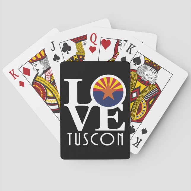 Baraja De Cartas AMAR A Tuscon Arizona (Reverso)