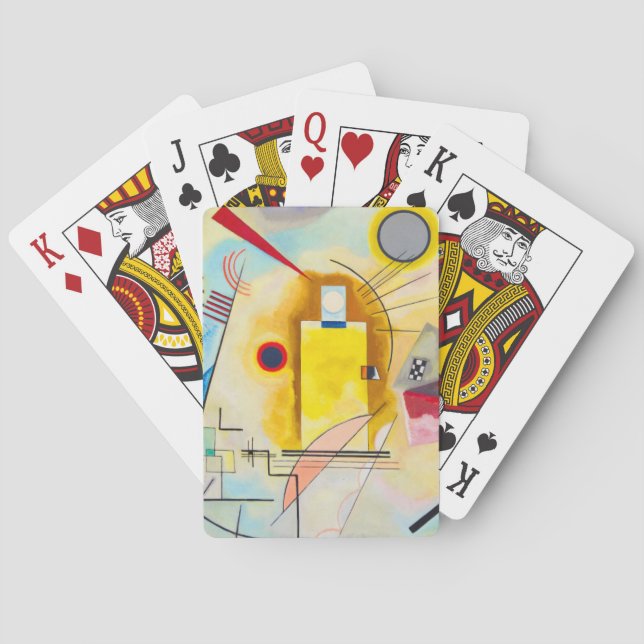 Baraja De Cartas Amarillo-Rojo-Azul de Kandinsky (Reverso)