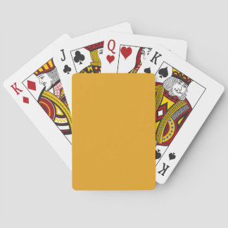 Baraja De Cartas amarillo sucio ámbar sólido