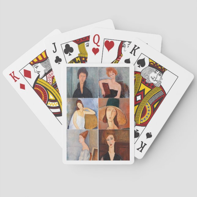 Baraja De Cartas Amedeo Modigliani - Collage de obras maestras (Reverso)