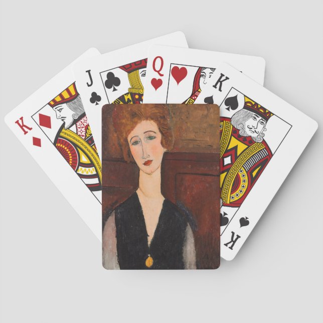 Baraja De Cartas Amedeo Modigliani - Retrato de una mujer (Reverso)