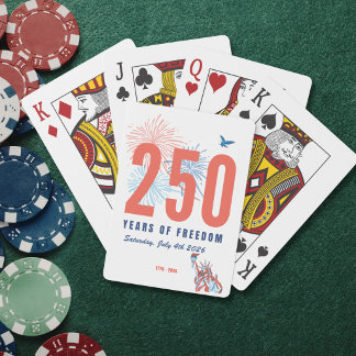 Baraja De Cartas América Aniversario 250 2026 Libertad