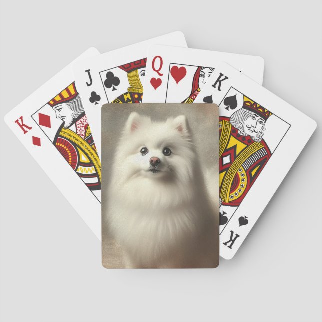 Baraja De Cartas American Eskimo Dog (Reverso)