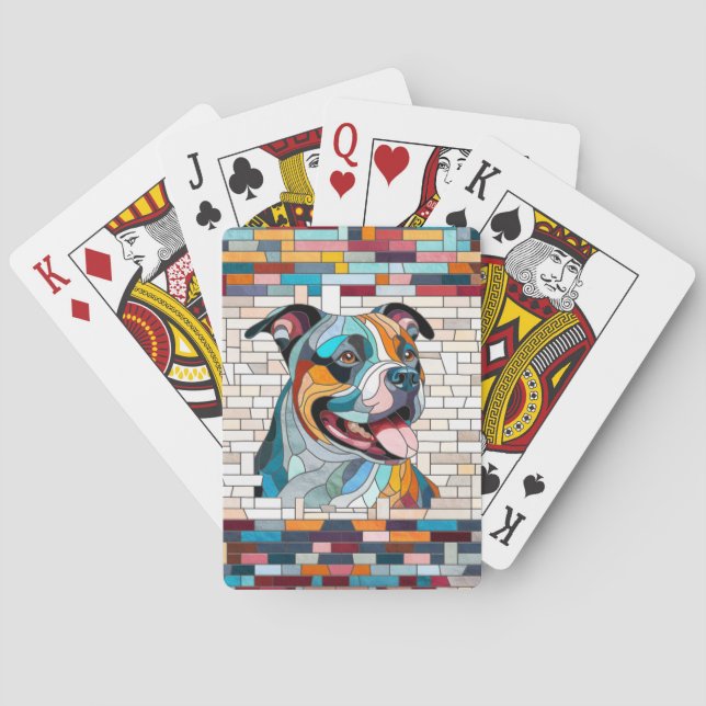 Baraja De Cartas American Staffordshire Terrier - Amstaff (Reverso)