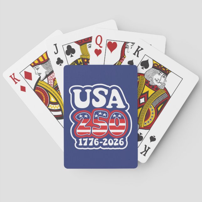 Baraja De Cartas America's 250th Birthday - Groovy USA 250 (Reverso)