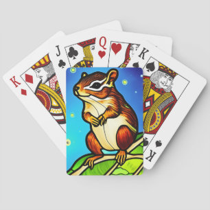 Baraja De Cartas Amigo de Chipmunk, malhumorado y juguetón