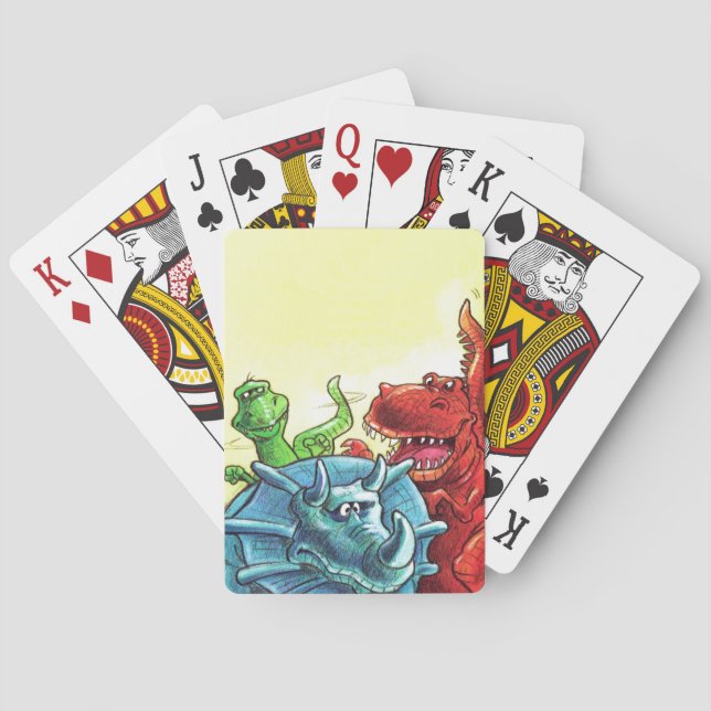 Baraja De Cartas Amigos de Dinosaur (Reverso)