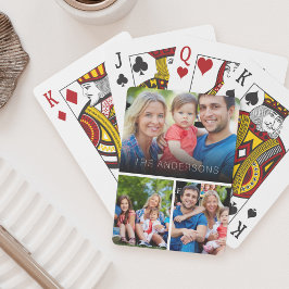 Baraja De Cartas Amigos de familia de Collage de fotos personalizad
