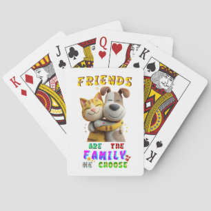 Baraja De Cartas Amigos jugando son la familia que elegimos
