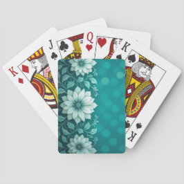 Baraja De Cartas AMITA  Infinite Bloom  Teal Garden