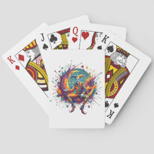 Baraja De Cartas AMITA   Juego Infinito   Joker en la Luna