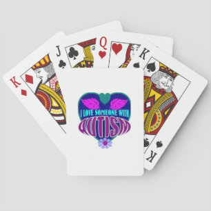 Baraja De Cartas Amo a alguien con autismo
