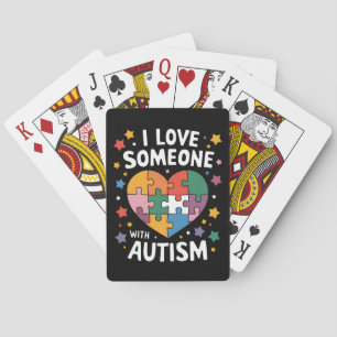 Baraja De Cartas Amo A Alguien Con Autismo Conciencia Autista