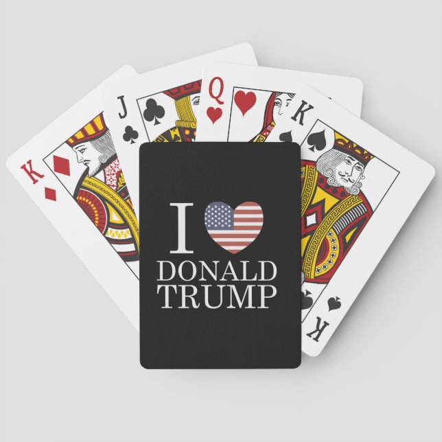 Baraja De Cartas Amo a Donald Trump (Reverso)
