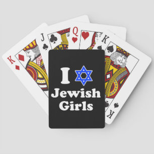 Baraja De Cartas Amo a los Chicas judíos