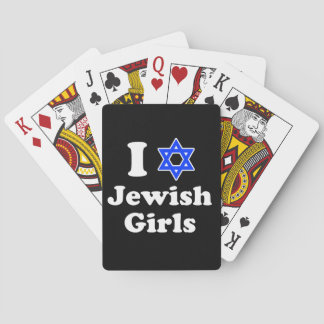 Baraja De Cartas Amo a los Chicas judíos