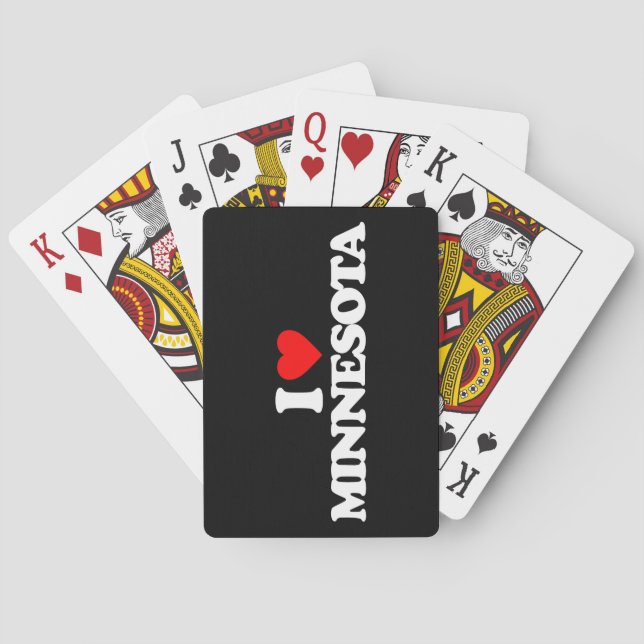 BARAJA DE CARTAS AMO A MINNESOTA (Reverso)