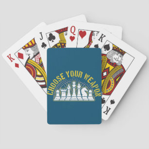 Baraja De Cartas Amo Ajedrez Elija su arma Idea de regalo Ajedrez