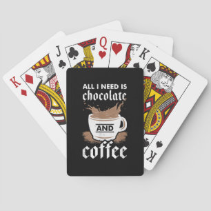 Baraja De Cartas Amo El Chocolate Y El Café