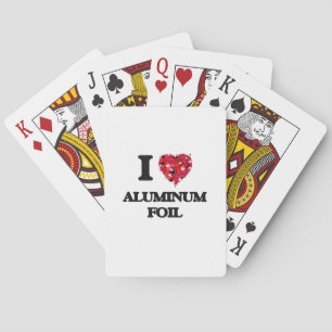 Baraja De Cartas Amo el papel de aluminio