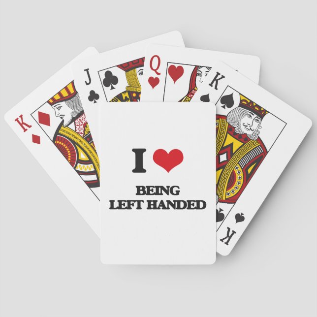 Baraja De Cartas Amo el ser zurdo (Reverso)