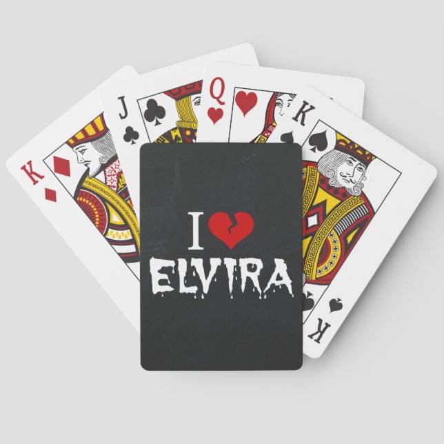 Baraja De Cartas Amo Elvira Corazón Roto (Reverso)