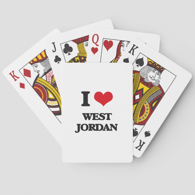 Baraja De Cartas Amo Jordania del oeste (Reverso)