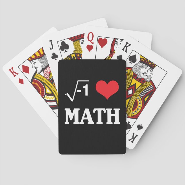 Baraja De Cartas Amo las matemáticas (Reverso)