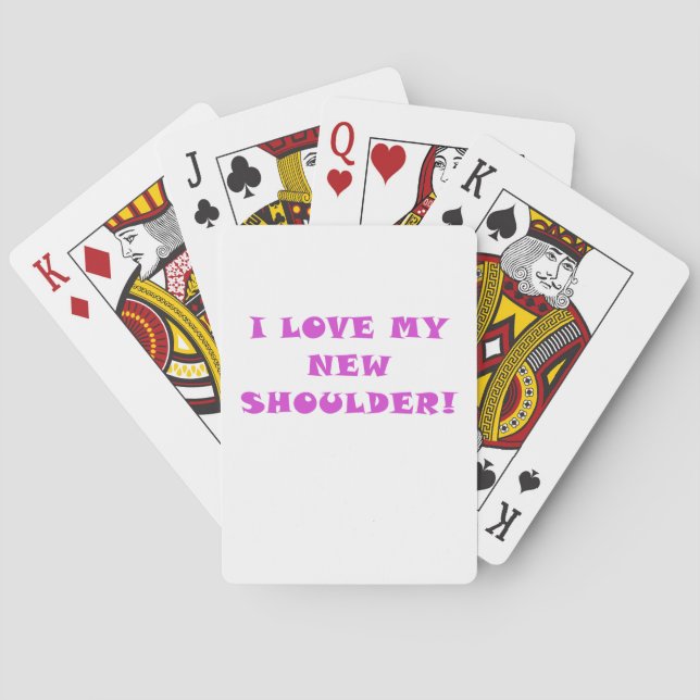 Baraja De Cartas Amo Mi Nuevo Hombro (Reverso)