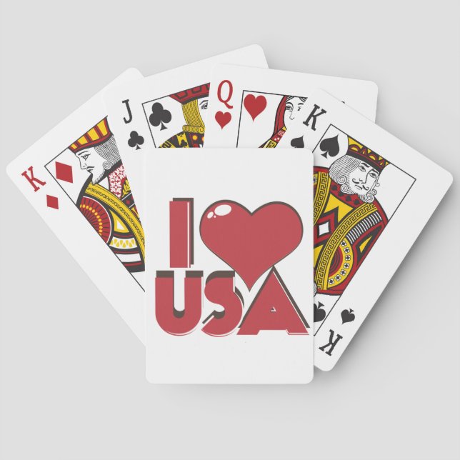 Baraja De Cartas Amo USA Retro 80s (Reverso)