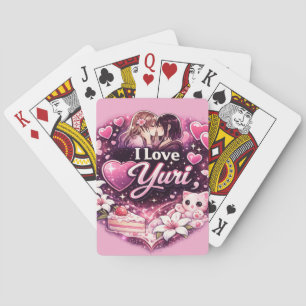 Baraja De Cartas Amo Yuri   Estética Anime de Chicas Kawaii 