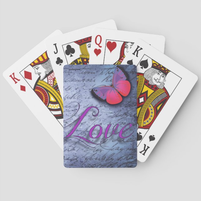Baraja De Cartas Amor a la mariposa (Reverso)