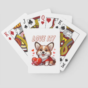 Baraja De Cartas Amor de Corgi Adorable