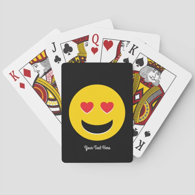 Baraja De Cartas Amor de la emoji (Reverso)