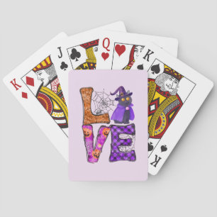Baraja De Cartas Amor - Gato negro de bruja