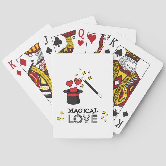 Baraja De Cartas Amor mágico - Negro (Reverso)