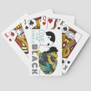 BARAJA DE CARTAS AMOR NEGRO EN ORO Y CIENO