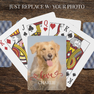 Baraja De Cartas Amor Perro Maravilloso Foto Personalizada 