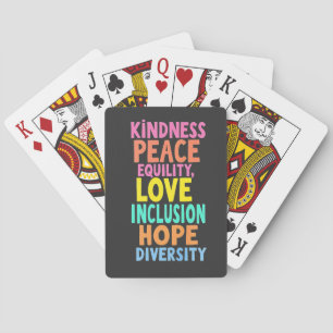 Baraja De Cartas Amor por la Paz Igualdad Inclusión Esperanza Diver