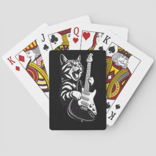 Baraja De Cartas Amor por Música Genial Gato de Rock Tocando Guit