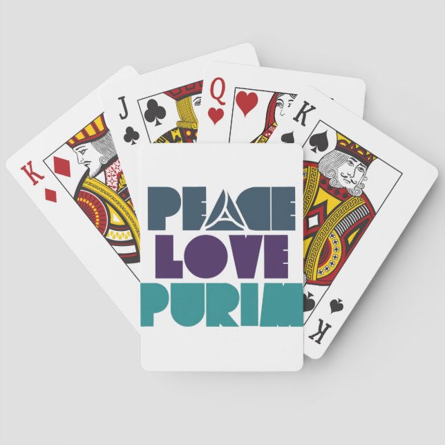 Baraja De Cartas Amor Purim de la paz (Reverso)