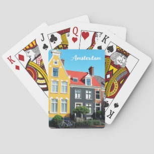 Baraja De Cartas Amsterdam Holanda Casas Recuerdo de viaje