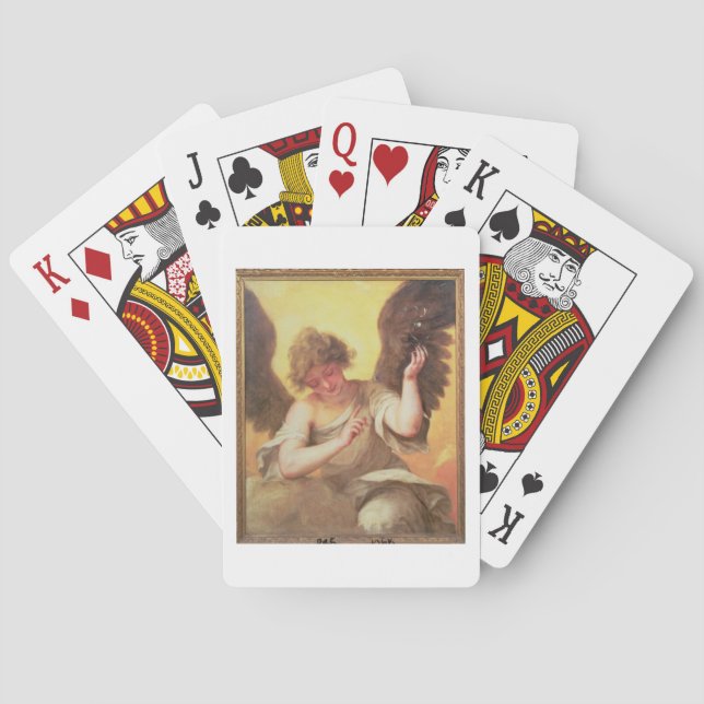 Baraja De Cartas An Angel holding a Glass Flask (Reverso)