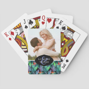 Baraja De Cartas Añada su ave del paraíso conocida de la acuarela