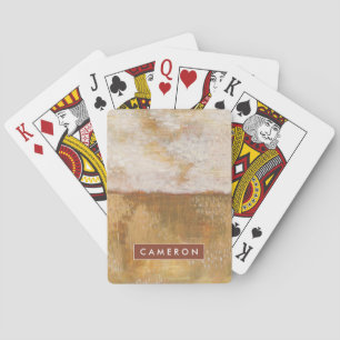 Baraja De Cartas Añada su impresión el   ambarina conocida del