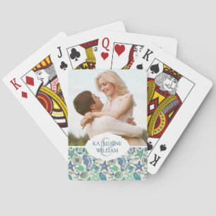 Baraja De Cartas Añada su modelo el verde azulado conocido de los